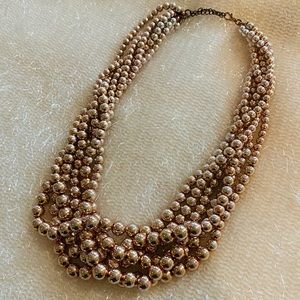 Rose Gold Beaded Necklace